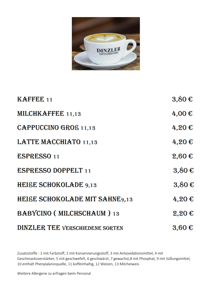 Café-Speisekarte Seite 6